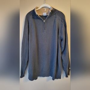 Columbia Sportswear Company 1/4 Gray Zip Sweater Size XXL